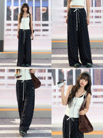 Polka Dot Wide Leg Pants