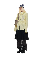 Lace-Up Bow Detail Relaxed Shirt