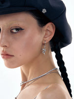 Geometric Cross Earrings