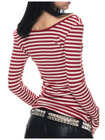 Vine Print Crew Neck Top