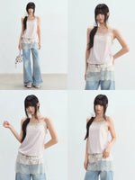 Lace Layered Cami Dress