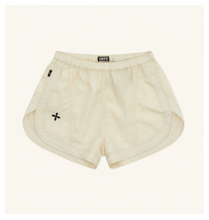 Ancient Myth Metallic Skin Embroidered Athletic Shorts
