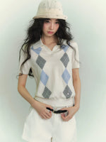 Argyle Contrast Polo Tee