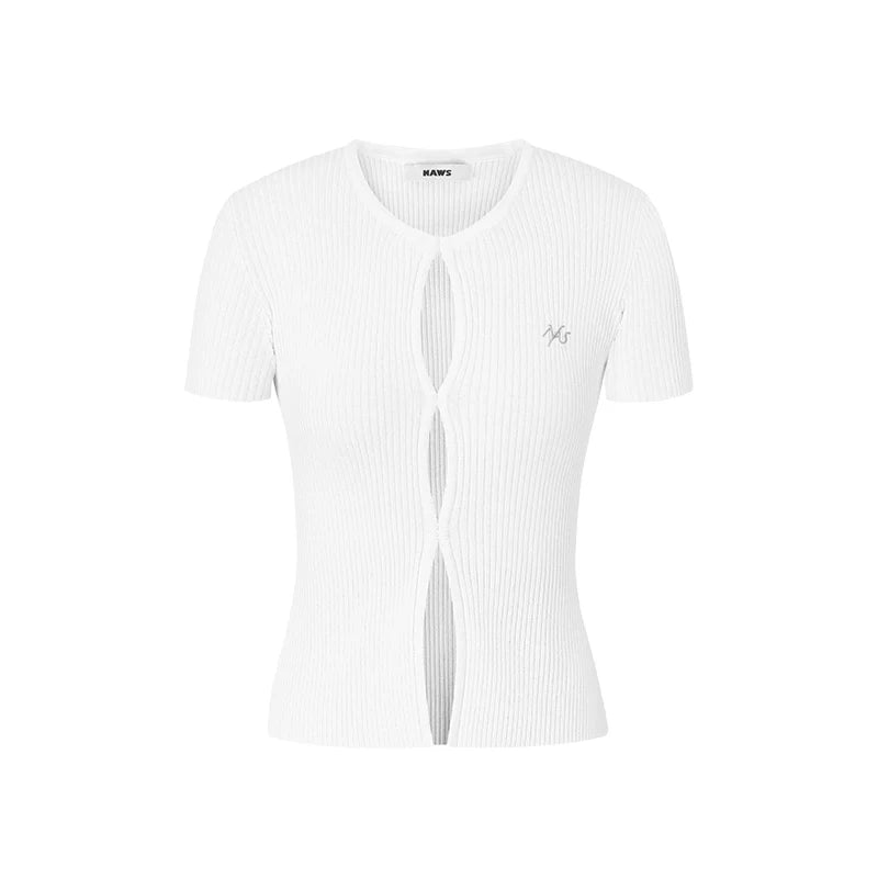 Hollow Slim Fit Thin Cardigan