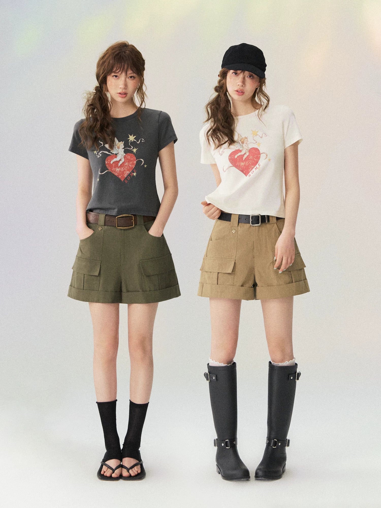 Cupid Heart Printed T-shirt