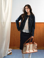Gold Button Denim Set