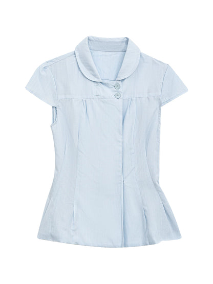 Preppy Double-Breasted Shirt