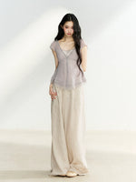 Lace Layered V-Neck Top