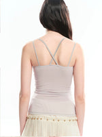 Lilac V-neck Layered Camisole