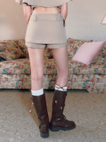 Belted A Line Skort