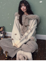 Hooded Toggle Knit Jacket