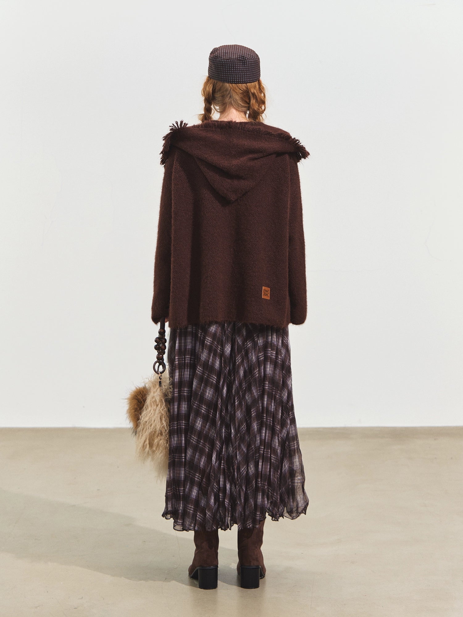 Tassel Hooded Cardigan