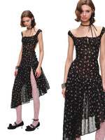 Open-Back Floral Dress