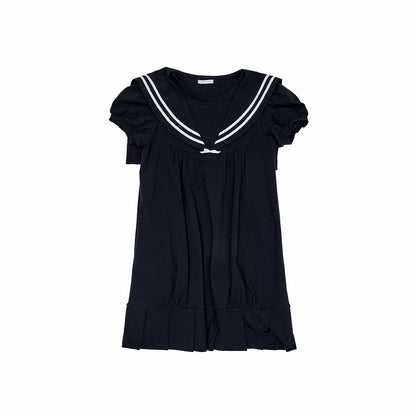 Oversized Sailor Collar Dress