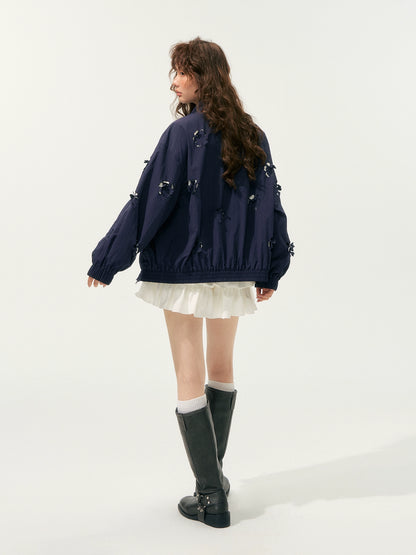 Hollow Cut Floral Jacket