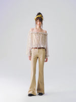 Dyed Flare Denim Pants