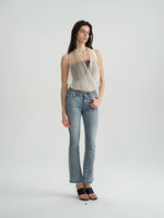 Sequin Mesh Layered Bustier Top