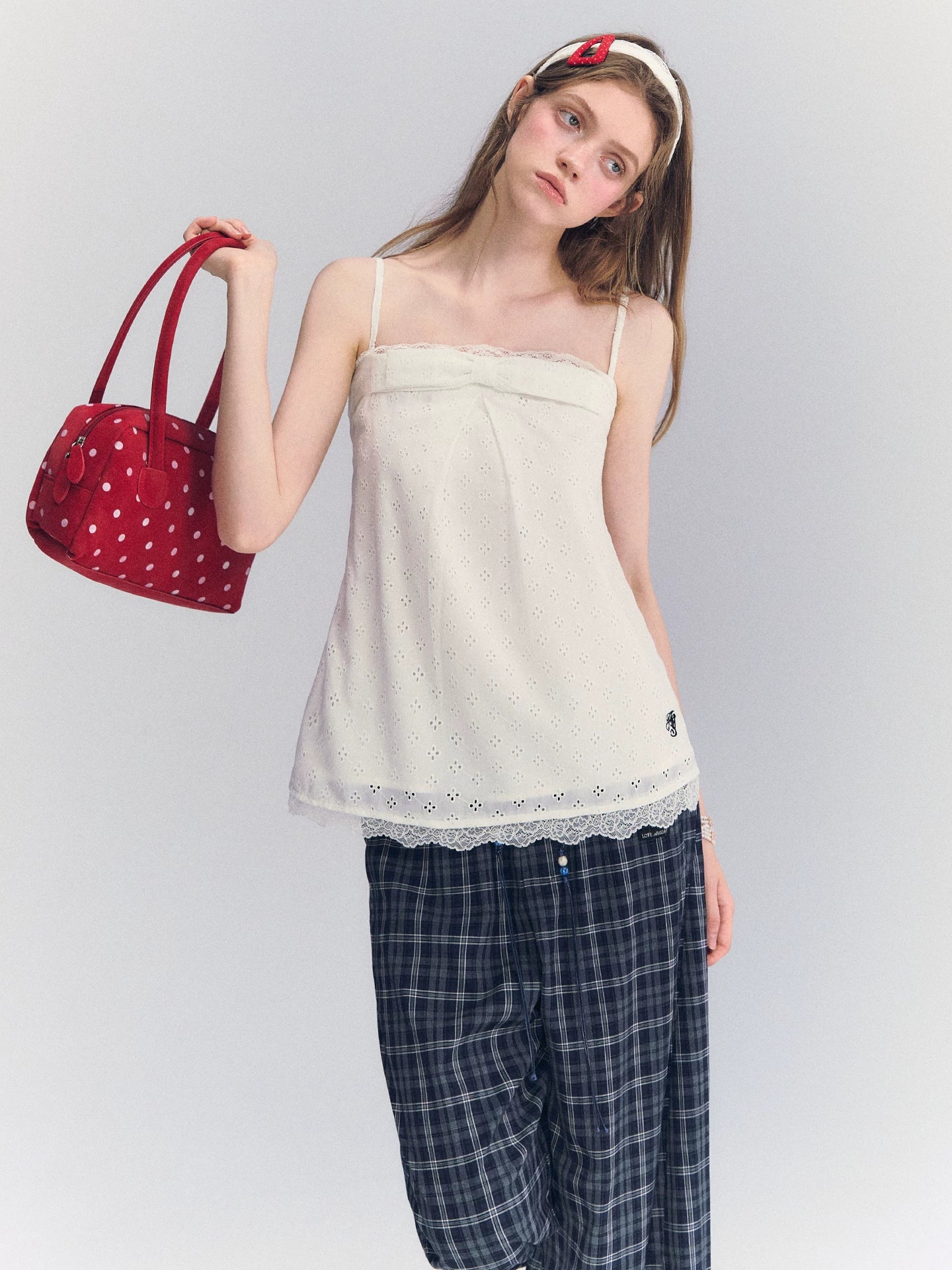 Lace Bow Cami Top