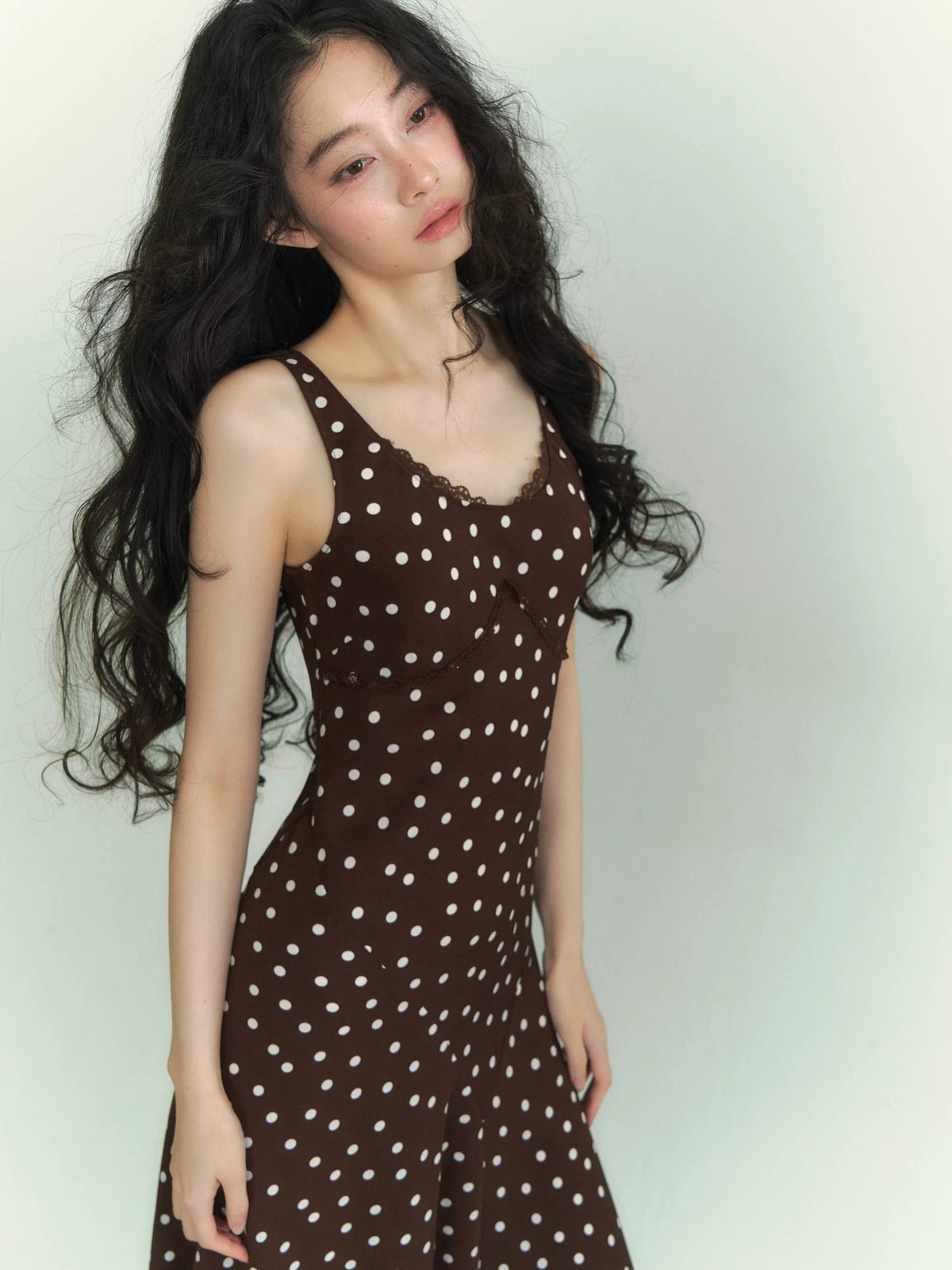 Lace Polka Dot Dress