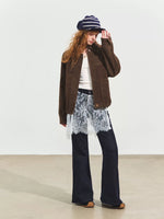 Suede Fog Oversized Jacket