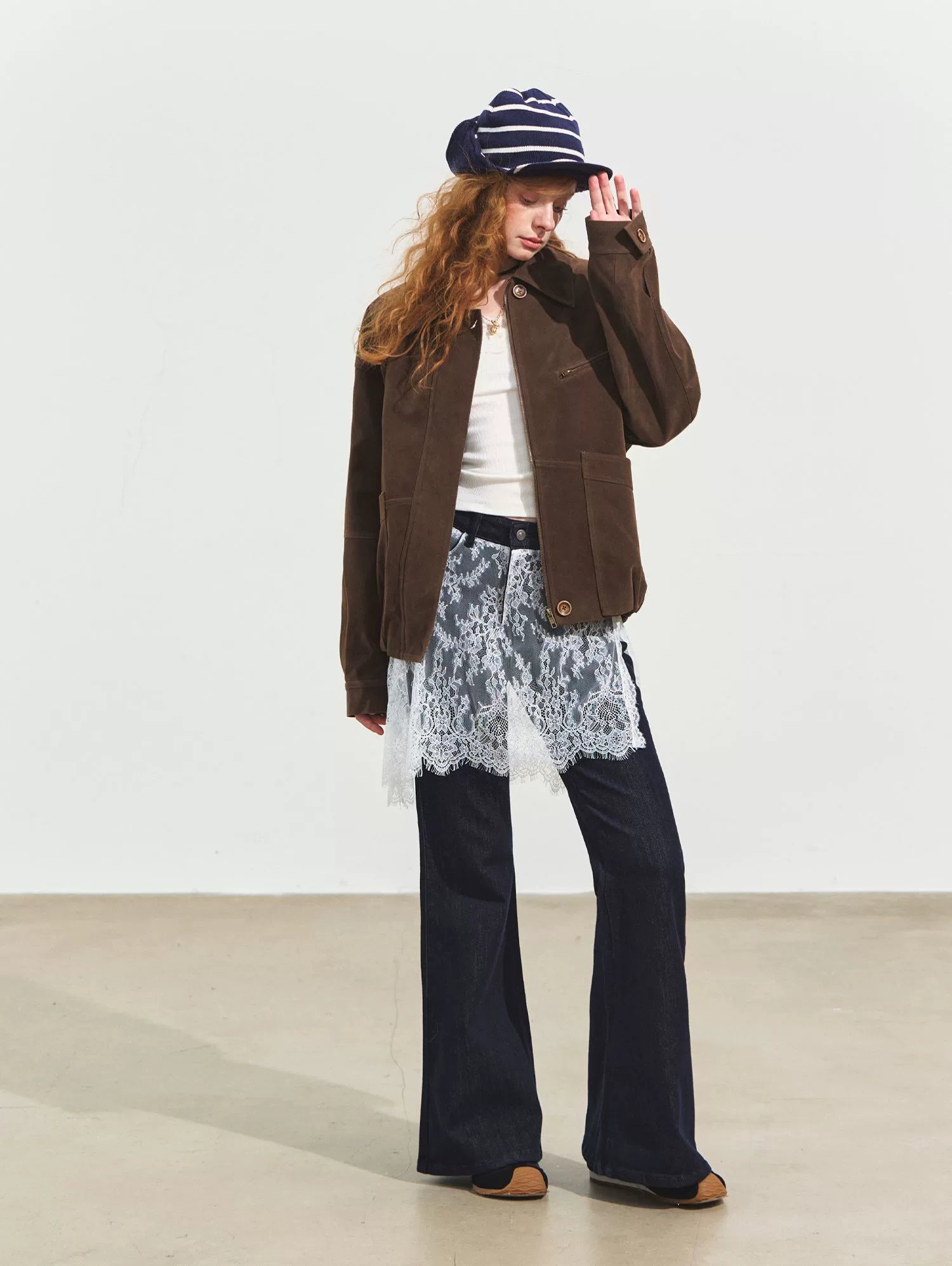 Suede Fog Oversized Jacket