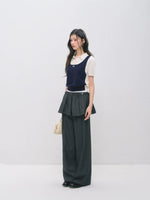Polo Collar Two‑Layer Ice Silk T-shirt