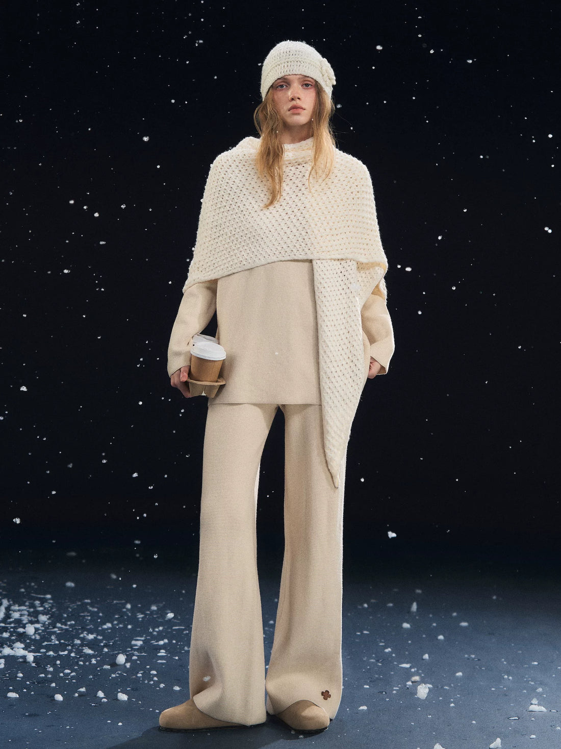 Waffle-Knit Lounge Set