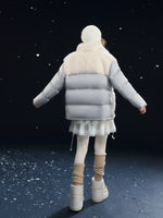 Shearling Patch Stand Collar Jacket