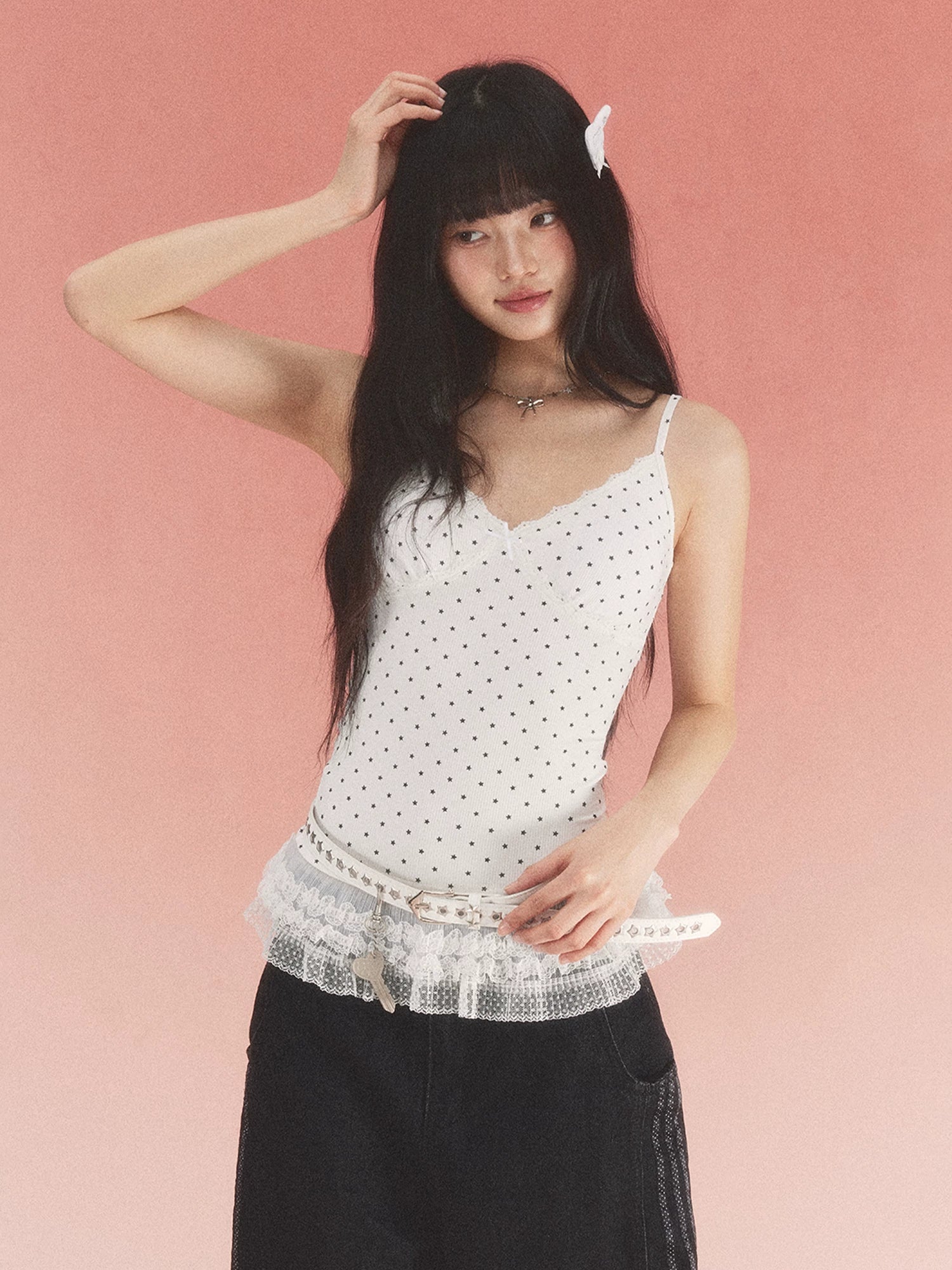 White Star Lace Camisole