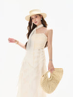 Ruffle Chiffon Maxi Dress