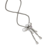 Vintage Rhinestone Bow Necklace