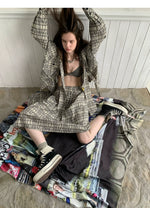 Vintage Plaid Twist Bra