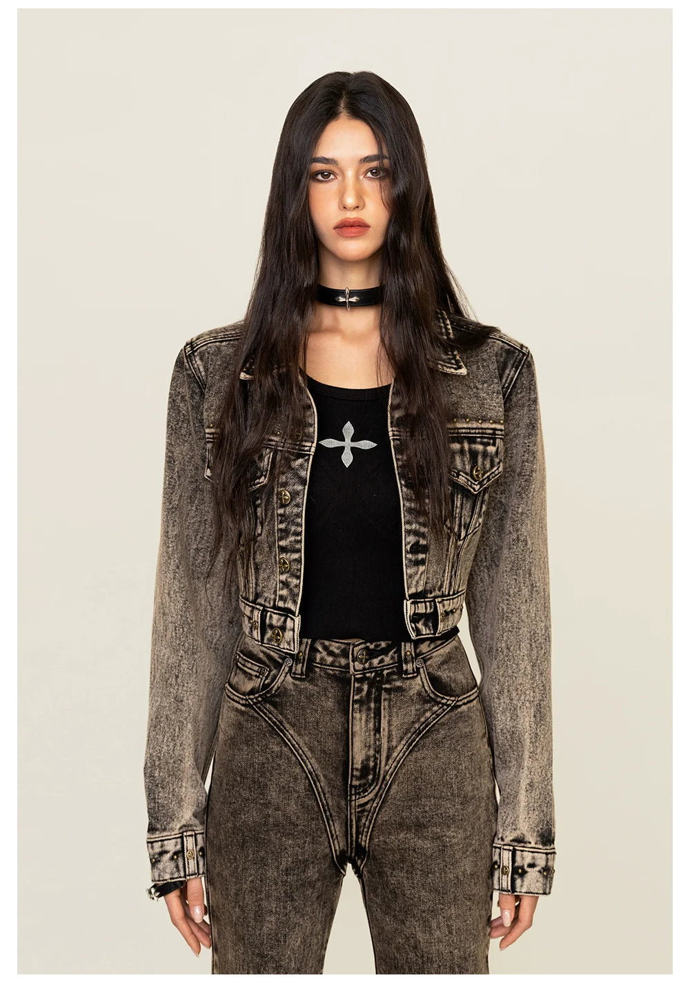 Ancient Myth Mustang short Denim Jacket