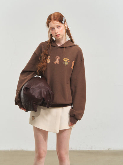 Gray &amp; Brown Pet Party Hoodie