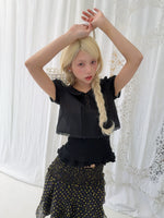 Floral Peter Pan Collar Ruffle Set