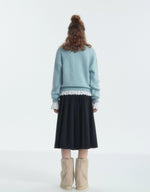 Leopard Bow Crewneck Sweater