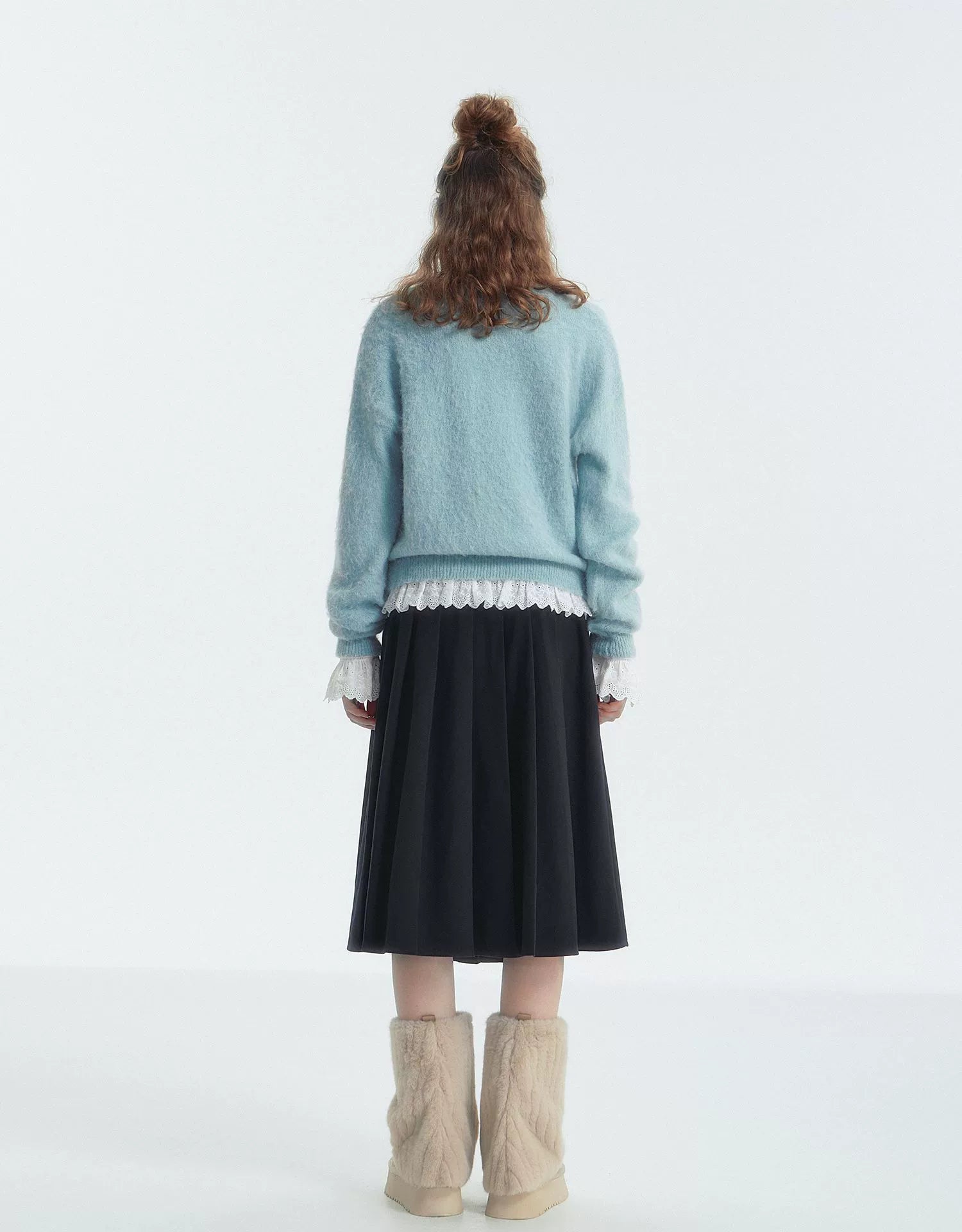 Leopard Bow Crewneck Sweater