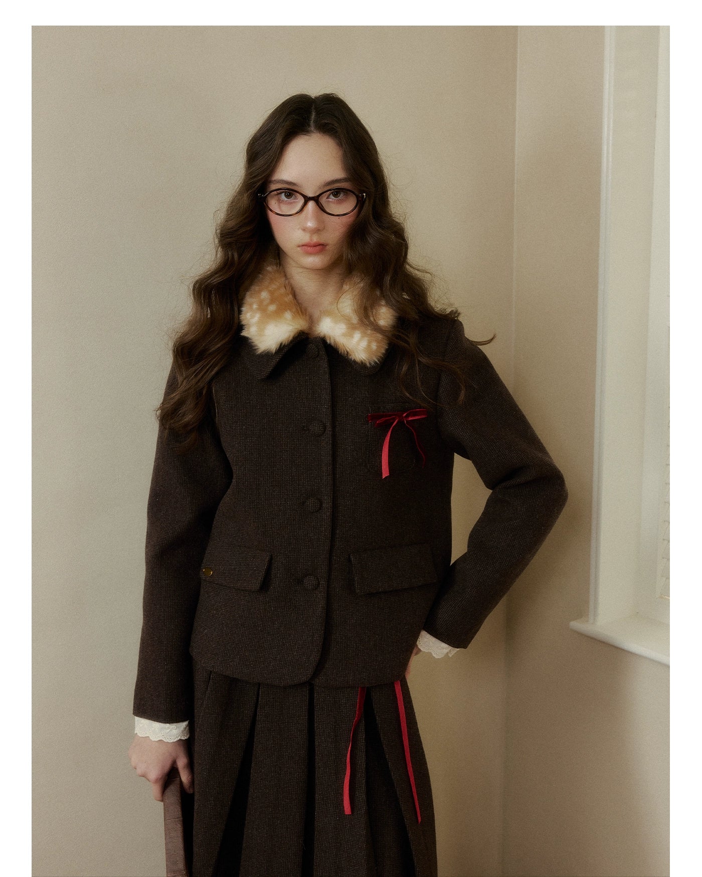 Bambi Wool Tweed Set