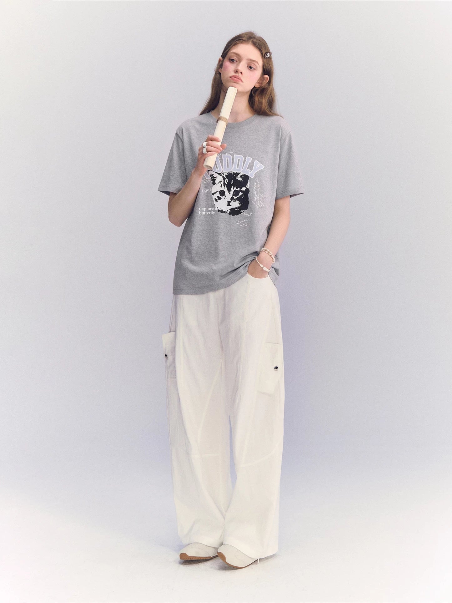 Cat Print T-Shirt