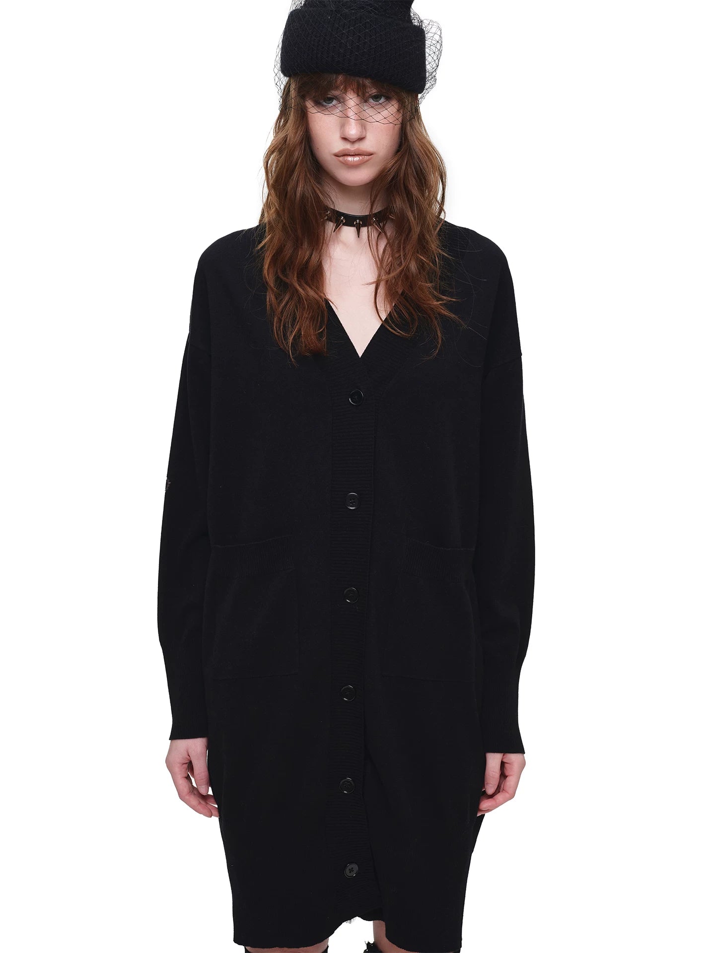 Burnout Sheer Long Cardigan