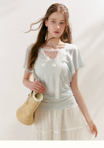 Lace Tiered A-Line Skirt