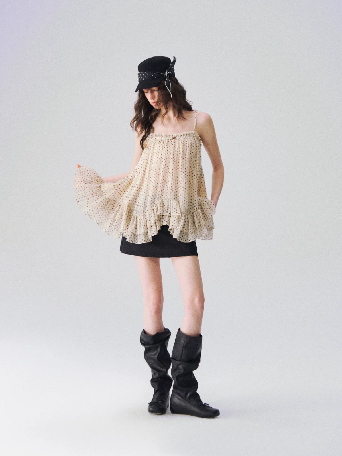 Sheer Polka Dot Camisole