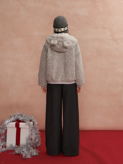 Sherpa Plaid Reversible Hooded Jacket