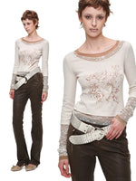 Washed Faux Leather Pants