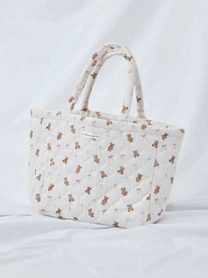 Bear Print Tote Bag