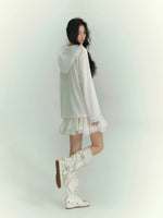 Lace Irregular Hem Skirt