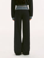 Gray Contrast Stripe Sweatpants