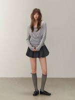 Cross Hooded Long Sleeve Tee