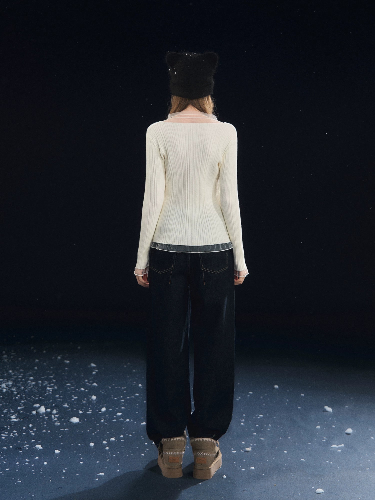 Mesh Spliced High-Stretch Base Layer