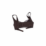 Suede Mesh Lace-Up Bralette